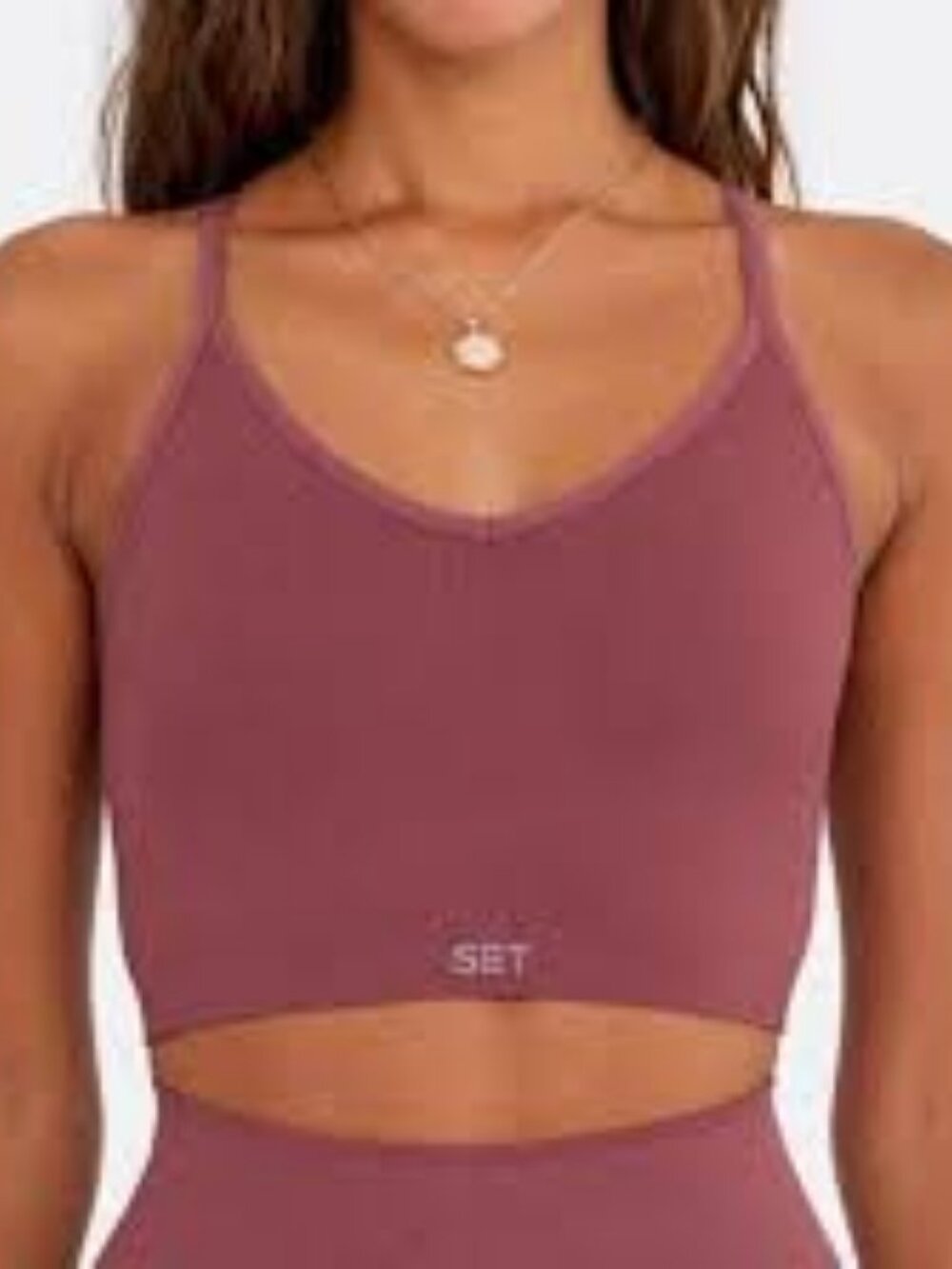 SET Active Sculptflex Ribbed Seamless Crop Bralette Top